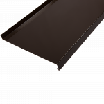 Glaf din aluminiu ECO, RAL 8014, maro, 300 x 15 cm
