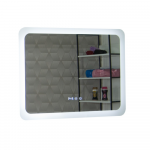 Oglinda de baie Badenmob MD2, cu iluminare LED si afisaj electronic, 80 x 60 cm