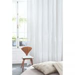Perdea 61136, poliester, broderie, 101 alb, 145 x 245 cm