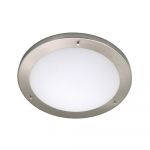 Plafoniera moderna Horoz, metal, 2 becuri x E27, 60 W, crom, satin, diametru 42 cm