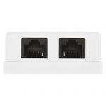 Priza dubla date Emos RJ45 UTP, alb, 1 bucata