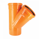 Ramificatie canalizare exterioara PVC Valplast, 45 grade, diametru 315 / 315 mm