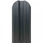 Sipca metalica gard Tisa, gri, mat structurat, RAL 7024, 0.4 mm, 1500 x 115 mm, 25 bucati + 50 bucati surub autoforant