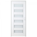 Usa interior cu geam, Alb2 gol Alexandra 760, stanga, 202 x 76 x 4 cm cu toc