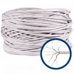 Cablu FTP cat5E ICME Ecab, 4 perechi, 24 AWG, nemufat, rola 305 m