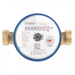 Contor de apa rece Ferro SJ15AFPLUS, monojet, 1/2, protectie magnetica, 2.5m³/h
