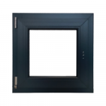 Fereastra PVC Aluplast, 5 camere, gri antracit, 56 x 56 cm, deschidere oscilobatanta stanga