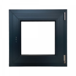 Fereastra PVC Aluplast, 5 camere, gri antracit, 56 x 56 cm, deschidere simpla dreapta
