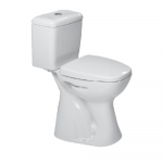 Vas WC duobloc Turkuaz Menuet, ceramica, evacuare verticala, alb