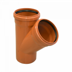 Ramificatie canalizare exterioara PVC Valplast, 45 grade, diametru 250 / 250 mm