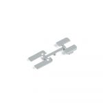 Accesorii profil inaltator plat 50S, 4 bucati, gri