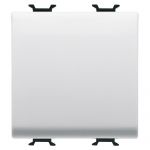 Buton cu revenire 2 module Chorus, Gewiss GW10171, alb