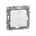 Buton storuri Niloe, Legrand 764511, 3 pozitii, 230 V, 10 A, alb