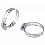 Colier metalic pentru fixarea furtunurilor, argintiu, 100 - 120 mm, set 5 bucati