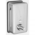 Dozator sapun Doruq, inox, argintiu, 22 x 6 x 13 cm