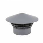 Caciula ventilatie Valrom, pp, gri, diametru 110 mm