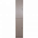 Dulap cu rafturi pal melaminat, mesteacan, 2 usi, 40 x 28 x 202 cm