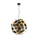 Pendul Discalgo, 6 x E14, 40W, H1500 X D 540 mm, negru mat + auriu
