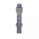 Set element de imbinare plinta parchet Korner Evo 70, stejar rocky, PVC, 70 x 20.7 mm, 2 bucati/set