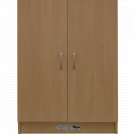 Dulap cu rafturi pal melaminat, 2 usi, mesteacan, 80 x 28 x 106 cm