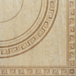 Gresie decor portelanata bej Travertine, 45 x 45 cm, set 2 buc