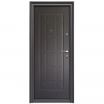 Usa metalica pentru exterior Tracia Napoca, deschidere stanga, maro, 2050x880 mm
