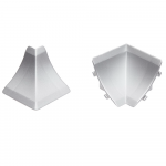 Accesorii profil inaltator blat 1202, Set Prod, polistiren, argintiu, 6 bucati