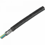 Cablu electric C2XABY (CYABY) 5 x 4 mm², izolatie PVC, negru, cupru