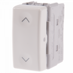 Buton cu revenire System, Gewiss GW20521, 1M, alb