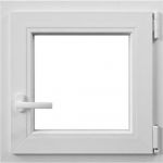 Fereastra PVC, 5 camere, deschidere dreapta oscilobatant, alb, 56 x 56 cm
