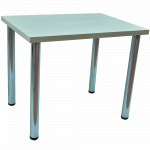 Masa de bucatarie cu picioare cromate reglabile blat 36, ferrara, 90 x 66 cm