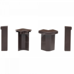 Set colturi plinta mocheta N25474, Set Prod, plastic, maro, 2+4+2+2 bucati