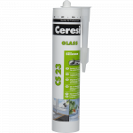 Silicon pentru sticla, transparent, Ceresit CS 23, interior/exterior, 280 ml