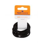 Set 10 elastice de par "Elegant Black, Top Choice TC66214 Engros