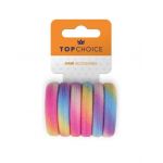 Set 6 elastice de par Rainbow, Top Choice TC26386 Engros