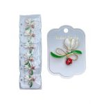 Set brose engros 12/buc "Ghiocel cu pietricele" 38x42mm
