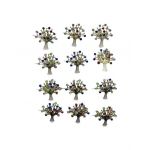 Set En-gros 12 Brose Martisor marime mica, 3.5cm, Copacul Vietii