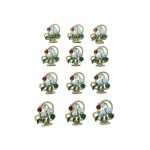 Set En-gros 12 Brose Martisor marime mica, 3.5cm, Cosulet cu Ghiocei