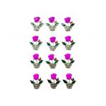 Set En-gros 12 Brose Martisor marime mica, 3.5cm, Cosulet cu Trandafir