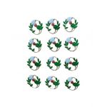 Set En-gros 12 Brose Martisor marime mica, 3.5cm, Ghiocel Gingas