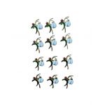 Set En-gros 12 Brose Martisor marime mica, 3.5cm, Ghiocel Norocos