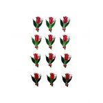 Set En-gros 12 Brose Martisor marime mica, 3.5cm, Lalea Rosie