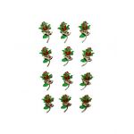 Set En-gros 12 Brose Martisor marime mica, 3.5cm, Trandafir Elegant