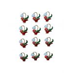 Set En-gros 12 Brose Martisor marime mica, 3.5cm, Vaza cu Ghiocel