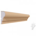 Ancadrament ferestre si usi Akfix FP102,  polistiren EPS + rasina, 100 x 55 x 2000 mm