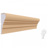 Ancadrament ferestre si usi Akfix FP114, polistiren EPS + rasina, 115 x 50 x 2000 mm