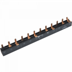 Bara colectoare tip pieptene Schneider Electric, 3 L, 12 module, 100A, alb