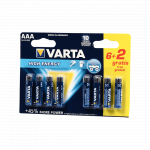 Baterii Varta High Energy, alcaline, AAA, 6 + 2 buc