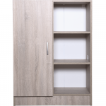 Dulap cu rafturi pal melaminat, o usa, sonoma, 80 x 28 x 106 cm