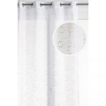Perdea Cassiopee din 100% poliester, alba 011, 140 x 260 cm